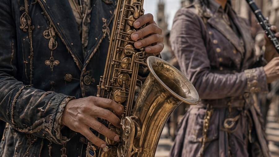 Saxophone detail