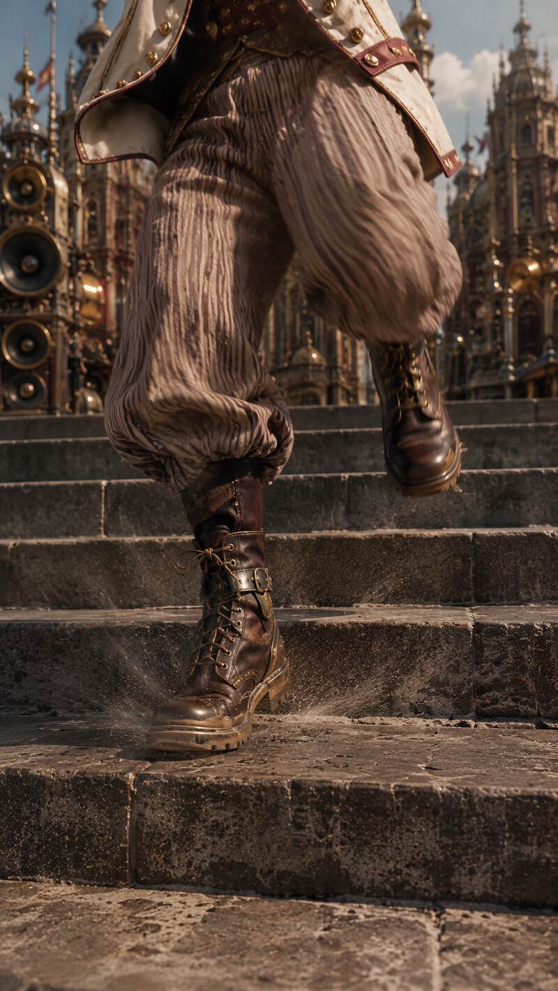 Boots in motion